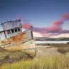 “Tomales Bay is a narrow, protected waterway along the San Andreas fault. In years past, it was known for its thriving fishing industry. This boat is a relic from better times for local fishermen, and few of its kind can still be found today. The ridgeli