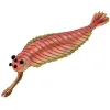Illustration of Opabinia with five eyes and what look like scales. 