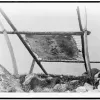 a wood frame dries walrus hide