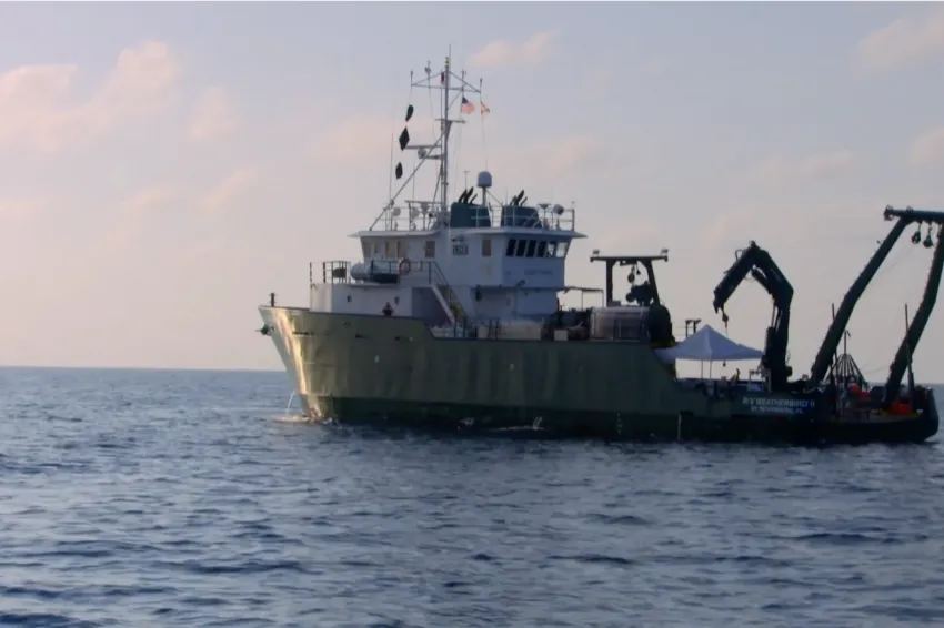 a research vessel