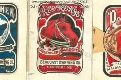 Three artistic designs from old sardine tin cans
