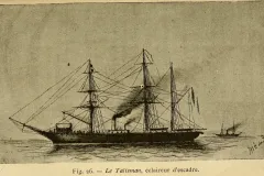 a drawing of the Talisman ship