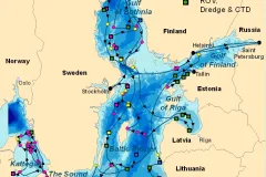 Map of Oceana's 2011 expedition to the Baltic Sea