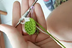 step 2 on crochet project