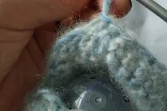 working on a crochet project