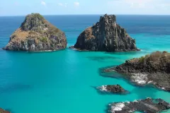 The Brazilian Atlantic Islands site was inscribed on the World Heritage List in 2001. The rich waters of the Fernando de Noronha Archipelago and Rocas Atoll are extremely important for the breeding and feeding of tuna, shark, turtle, and marine mammals. Th