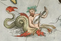 a part human, part horse, part fish on an early atlas