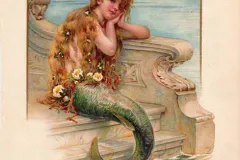 Illustration of The Little Mermaid, mid-19th century.
