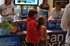 A booth at the Ocean Hall anniversary event. 