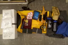 paleobiology field equipment for excavating a fossil whale in central america