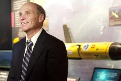 Professor Scott Glenn at Smithsonian with Historic Underwater Glider