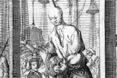 Stede Bonnet at his hanging in Charleston, North Carolina