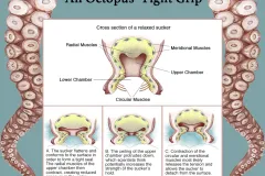 A diagram of cephalopod suction