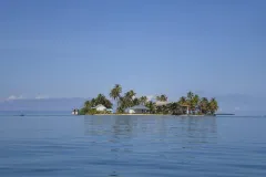 a tropical island from offshore