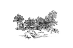 a sketch of the station