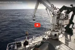 A screenshot from the video showing equipment on a research vessel. 