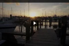 Sunsetting on an estuary.