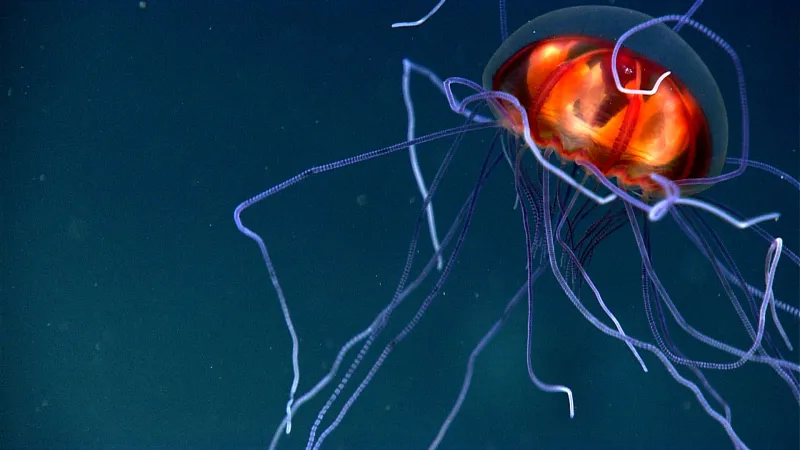 a deep sea jellyfish