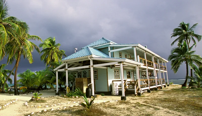 The Carrie Bow Cay Marine Field Station supports marine research year-round.