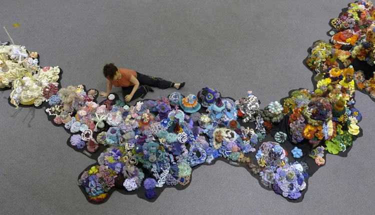 The People's Reef--Part of the Hyperbolic Crochet Coral Reef