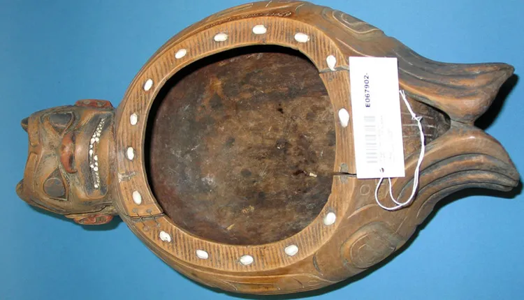 Traditional Native festivities often included ceremonial objects like this bowl.