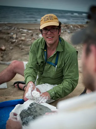 Jorge Velez-Juarbe, predoctoral fellow in the Department of Paleobiology at the Smithsonian's National Museum of Natural History