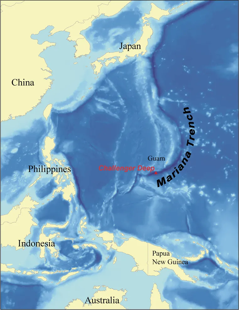 The deepest point on earth is the Mariana Trench.