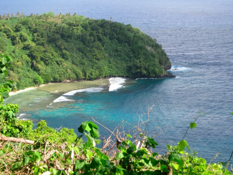 The coastline of American Samoa National Marine Sanctuary