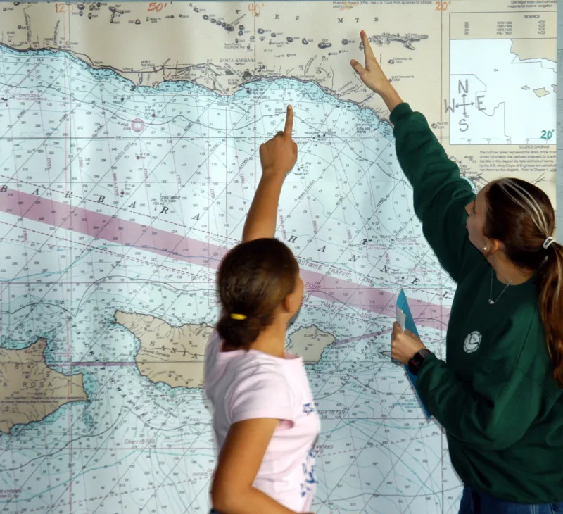 Students Work on Channel Island Map Project