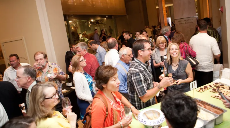 Guests at Smithsonian's Natural History Museum's 2010 sustainable seafood event