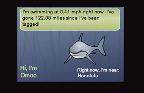 Follow Omoo, a Great White Shark, at she swims across the Pacific.
