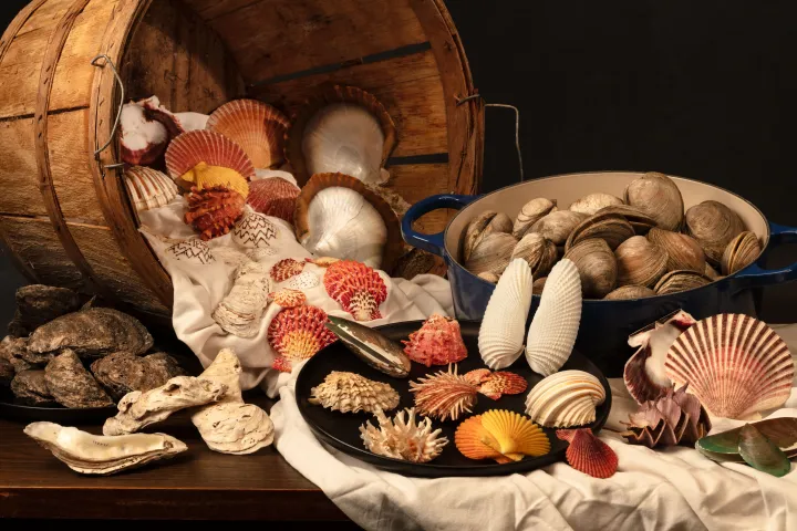 a cornucopia of shellfish