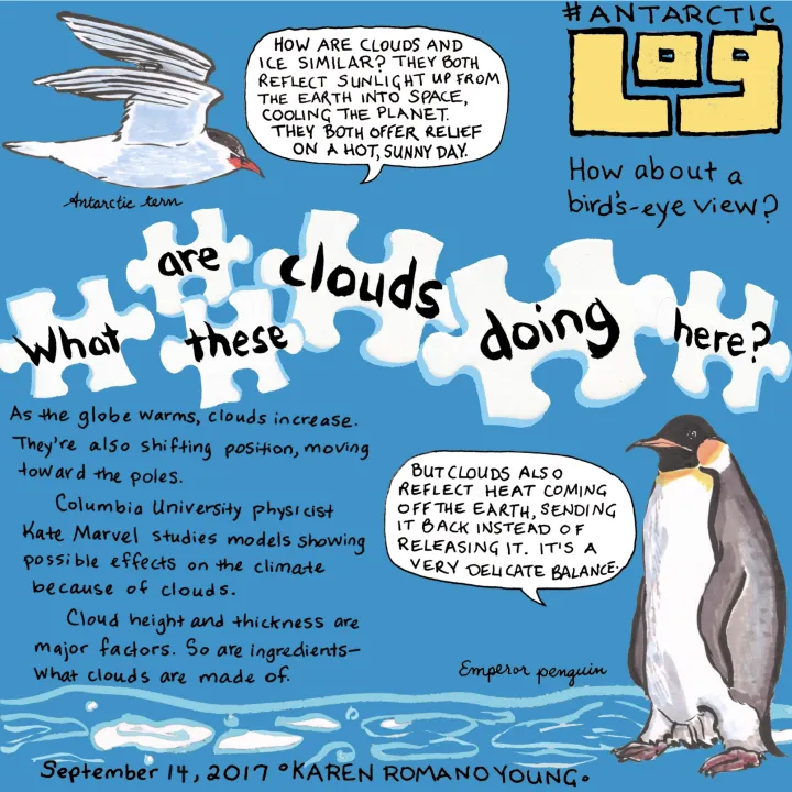 A comic from illustrator Karen Romano Young. 