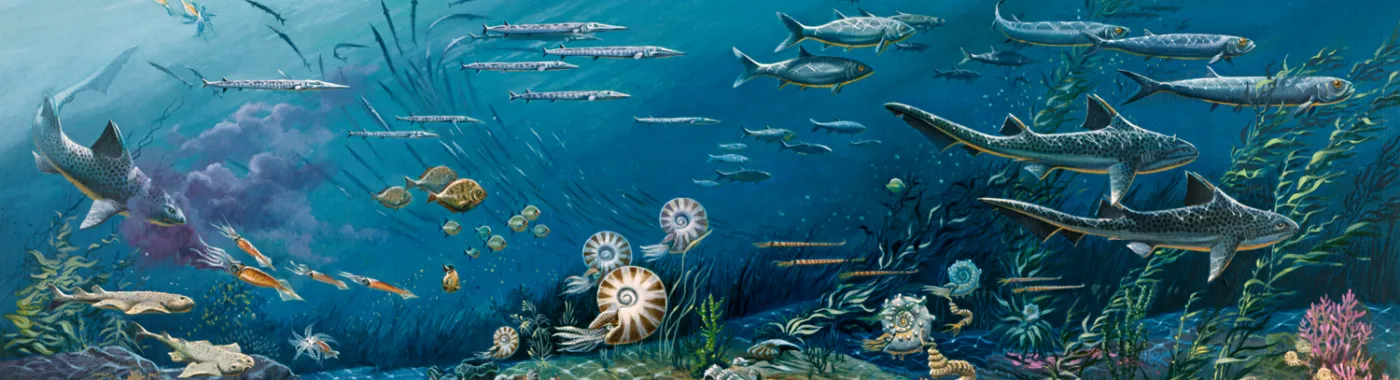 A Mesozoic Ocean scene