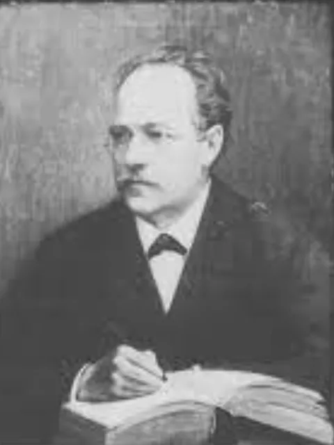 a black and white portrait of a man from the late 1800s