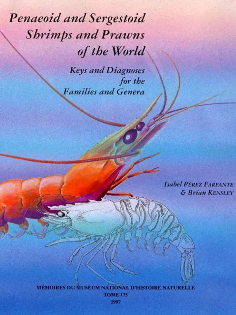 a book cover with an illustration of a bright red shrimp