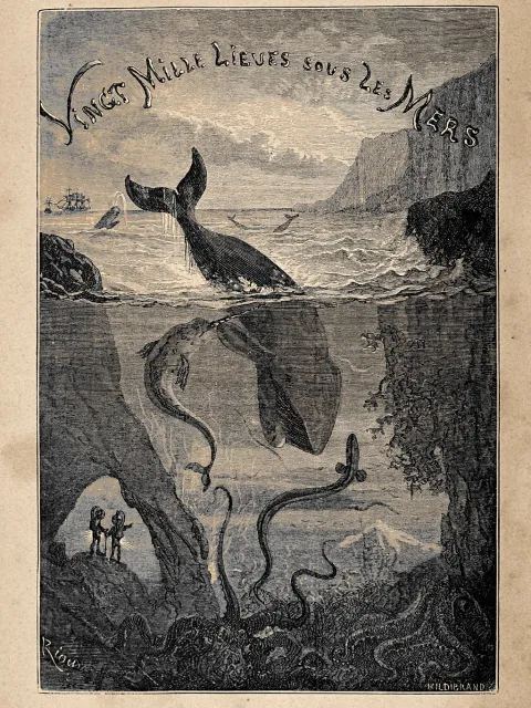 A book cover depicting a massive whale in an underwater seascape